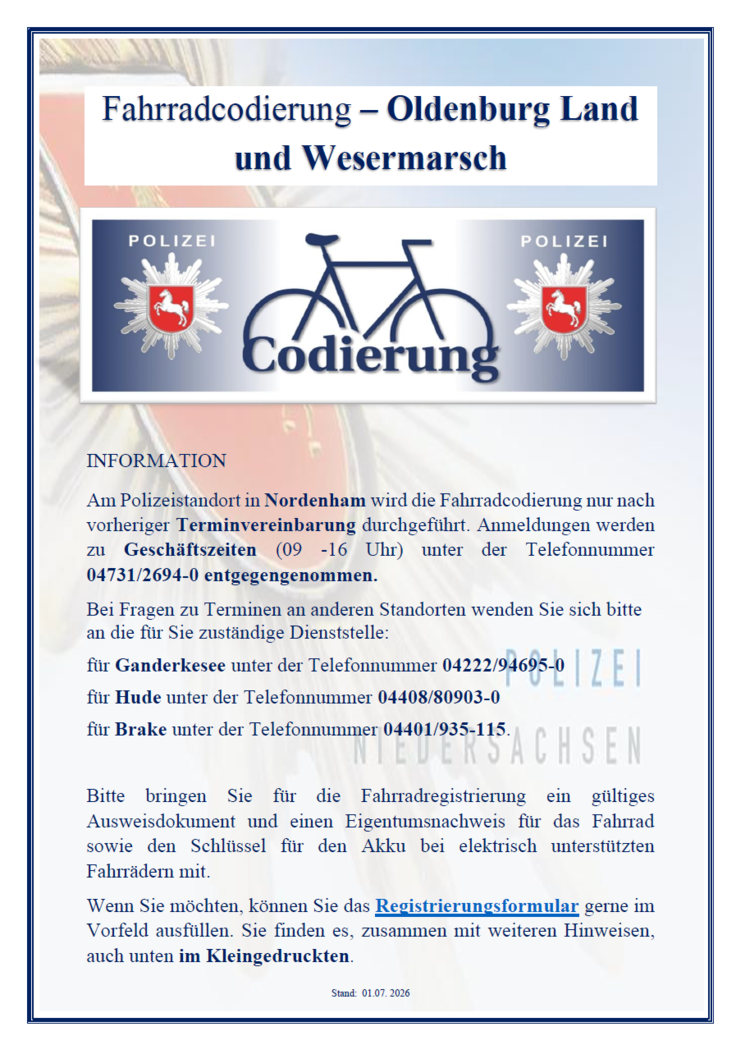 fahrradcodierung