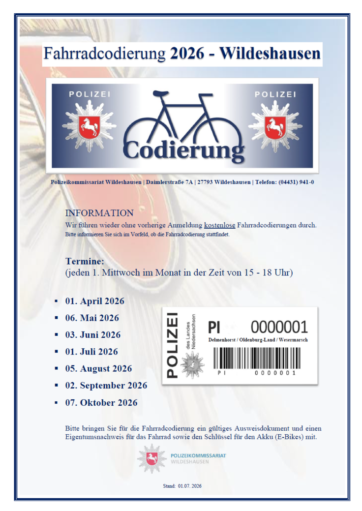 fahrradcodierung